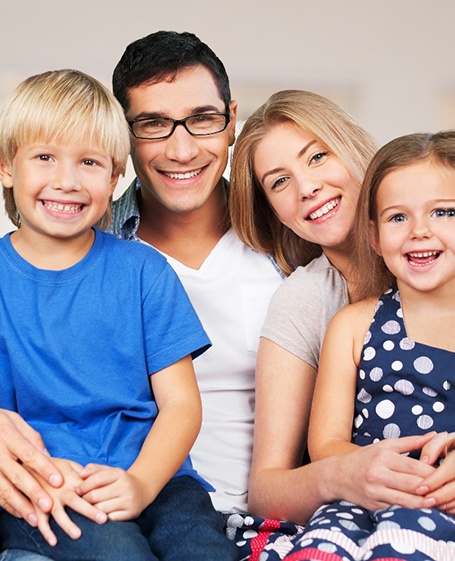 A young family after laser dentistry in Allen