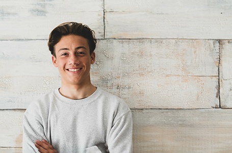 Young male teen smiling in Allen