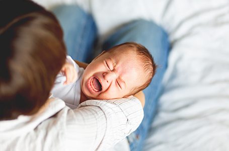 baby dealing with problems as a result of a lip or tongue-tie in Allen